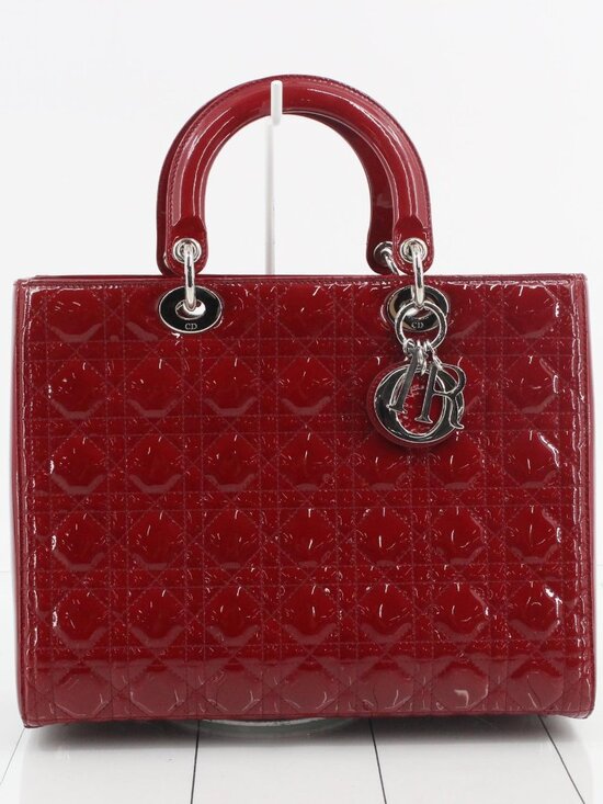 Dior Handbags - Lady Dior Cannage Enamel Two-Way